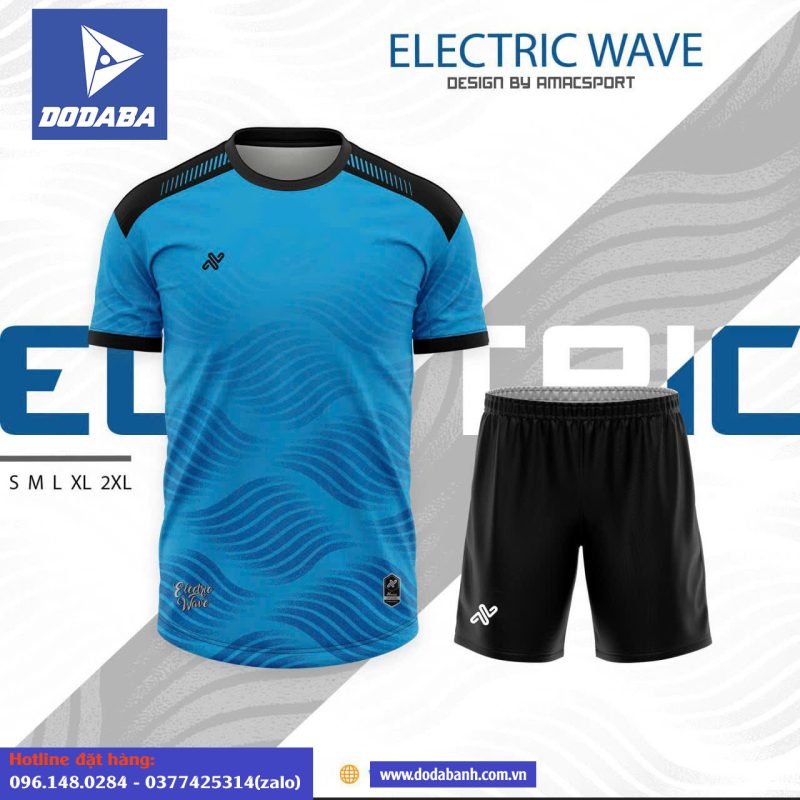 đồ đá banh đẹp AMAC ELECTRIC WAVE xanh bích