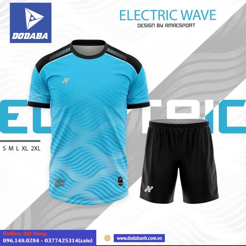 đồ đá banh đẹp AMAC ELECTRIC WAVE xanh da