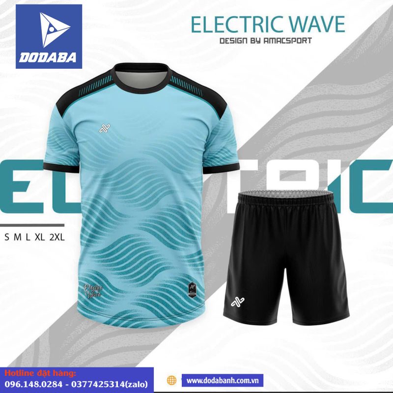 đồ đá banh đẹp AMAC ELECTRIC WAVE xanh