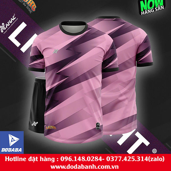 đồ đá banh light amac không logo hồng