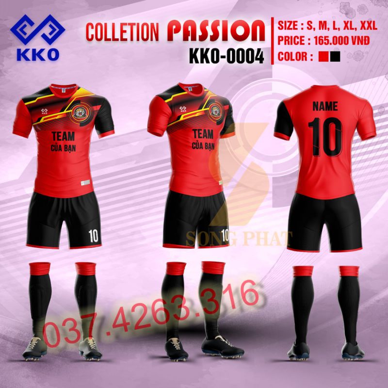 đồ đá banh thiết kế passoin đẹp nhất kko