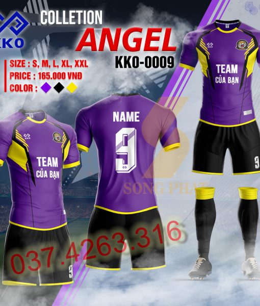 đồ đá banh thiết angel tím đẹp nhất