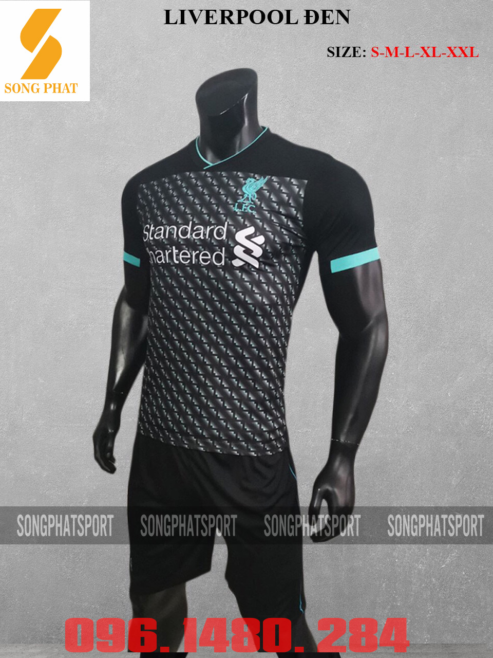 ĐỒ ĐÁ BANH LIVERPOOL ĐEN ĐẸP