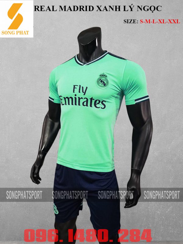 ĐỒ ĐÁ BANH REAL XANH NGỌC 2019