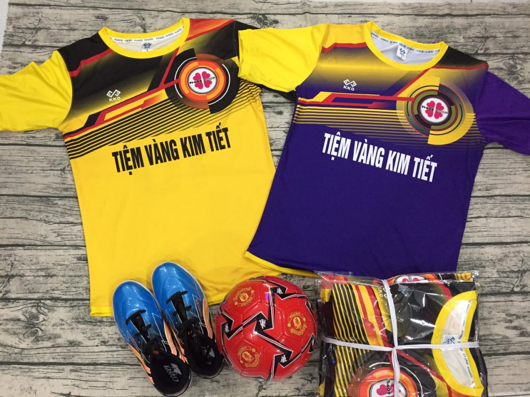 đồ đá banh không logo đẹp nhất kko thiết kế passion vàng