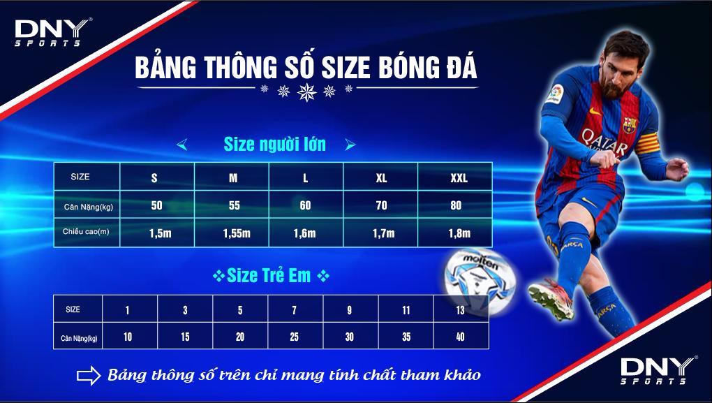 bảng size kappa thiết kê