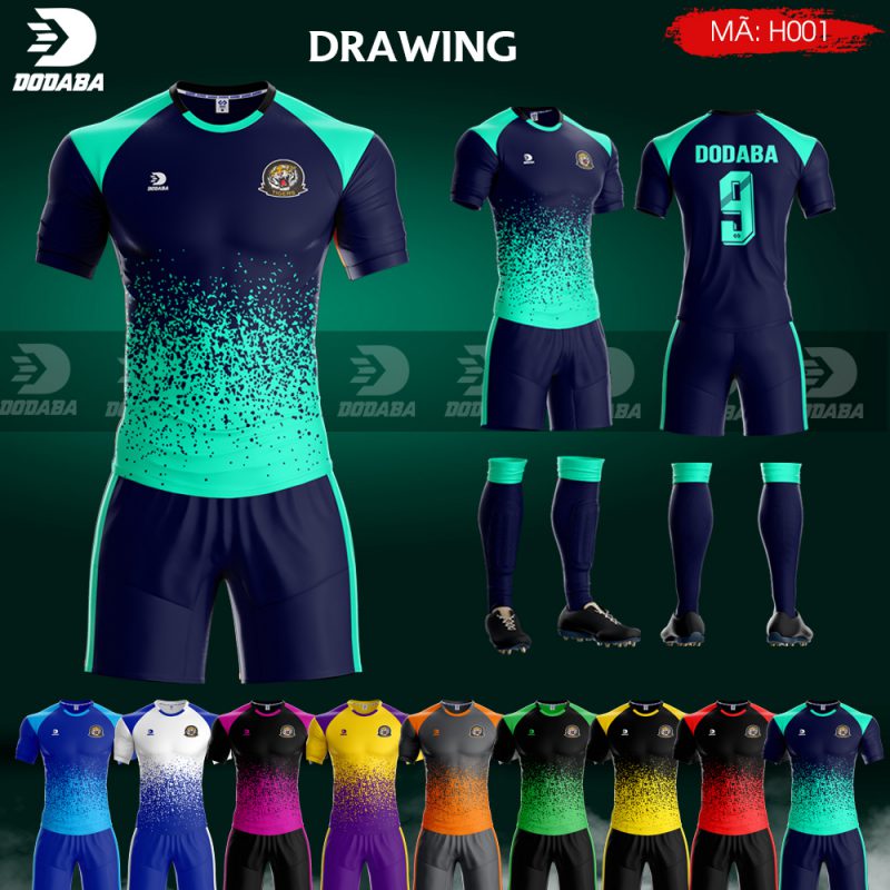đồ áo đá banh thiết kế đẹp drawing
