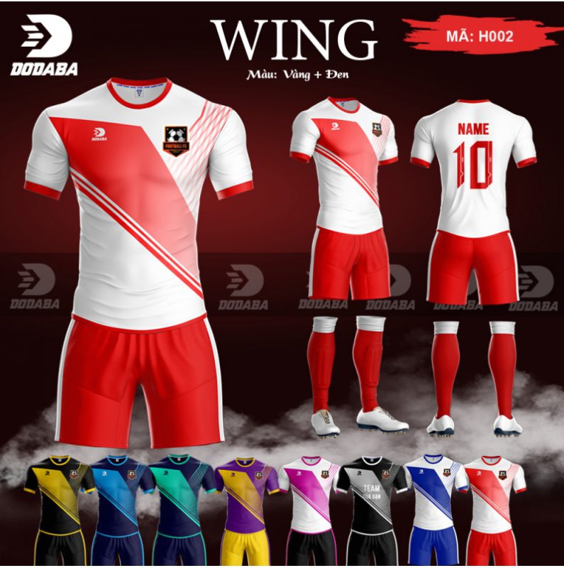đồ áo đá banh thiết kế đẹp wing