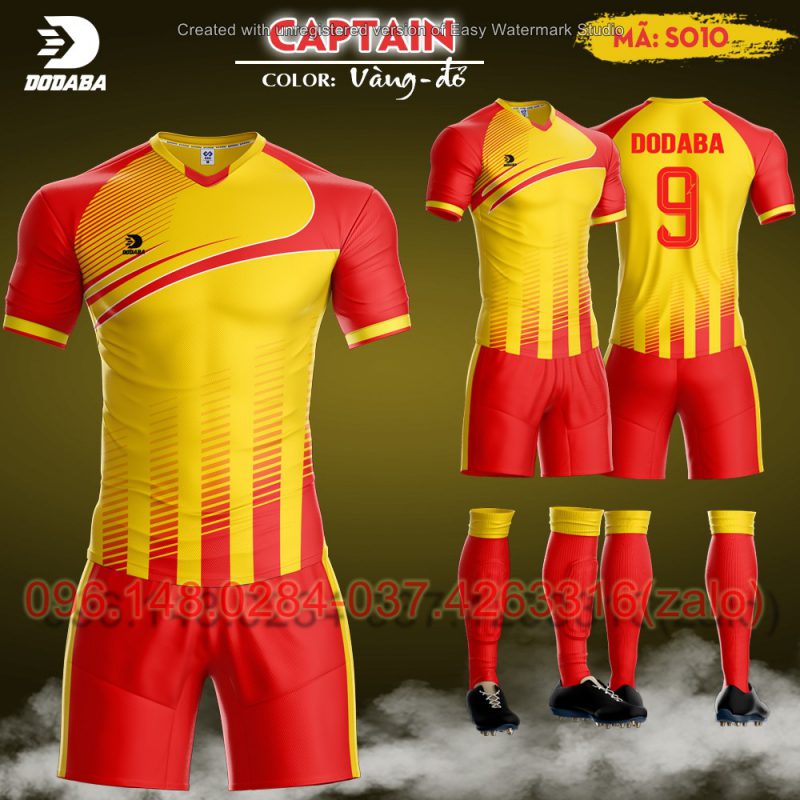 áo đá banh thiết kế cptain cam