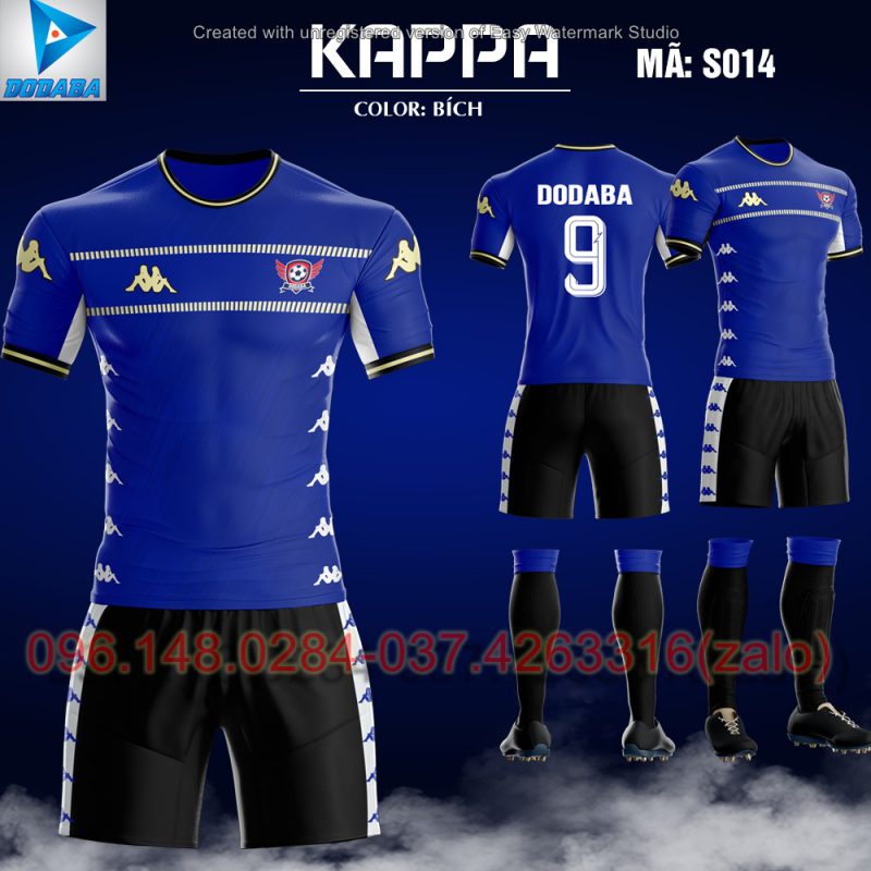 áo đá banh thiết kế kappa bích