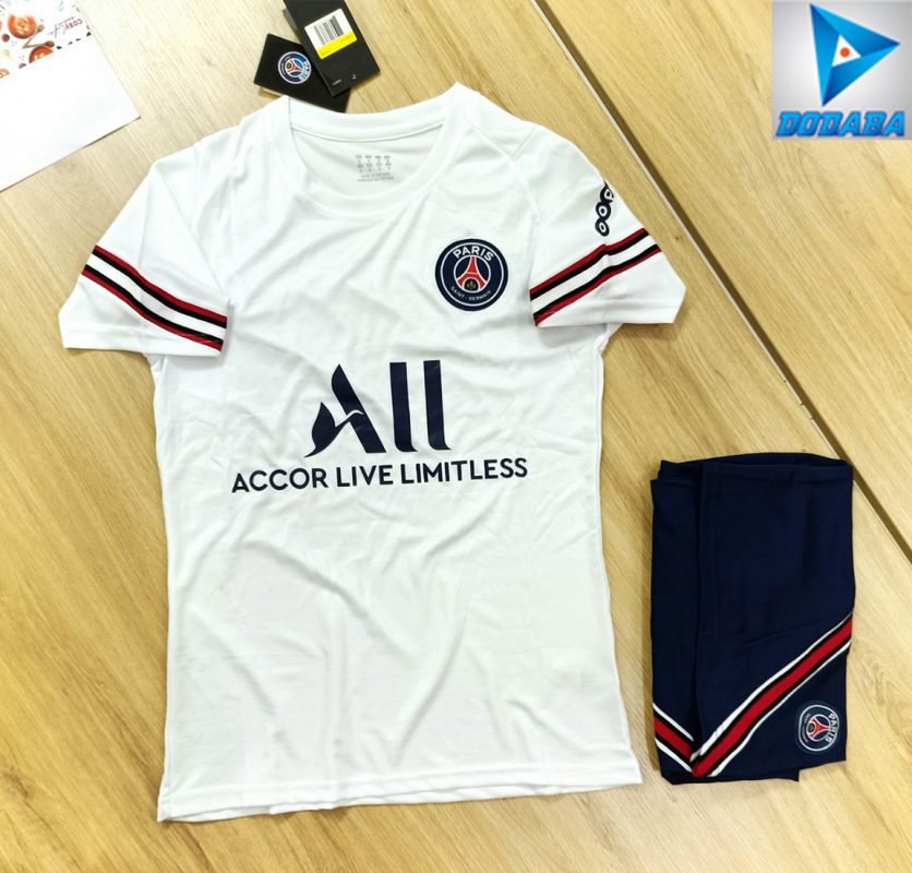 đồ đá banh đẹp clb psg trắng sọc