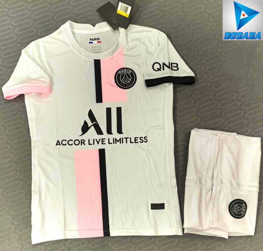 đồ đá banh psg clb đẹp mới nhất hồng nhạt trắng