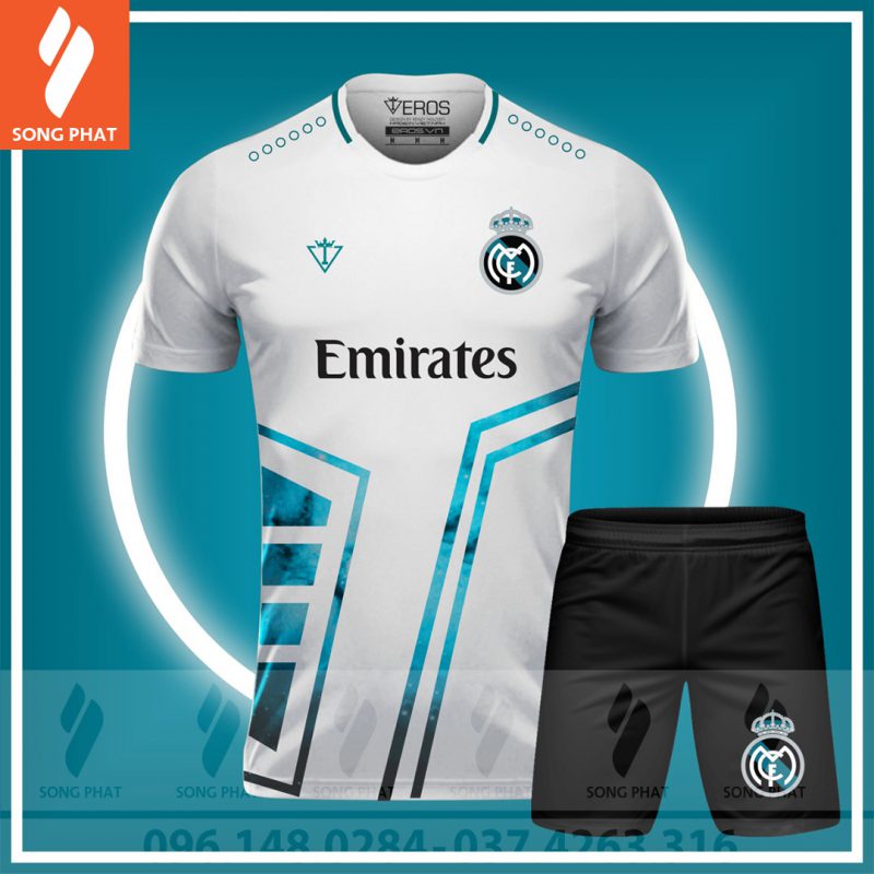 đồ đá banh clb real madrid trắng 444