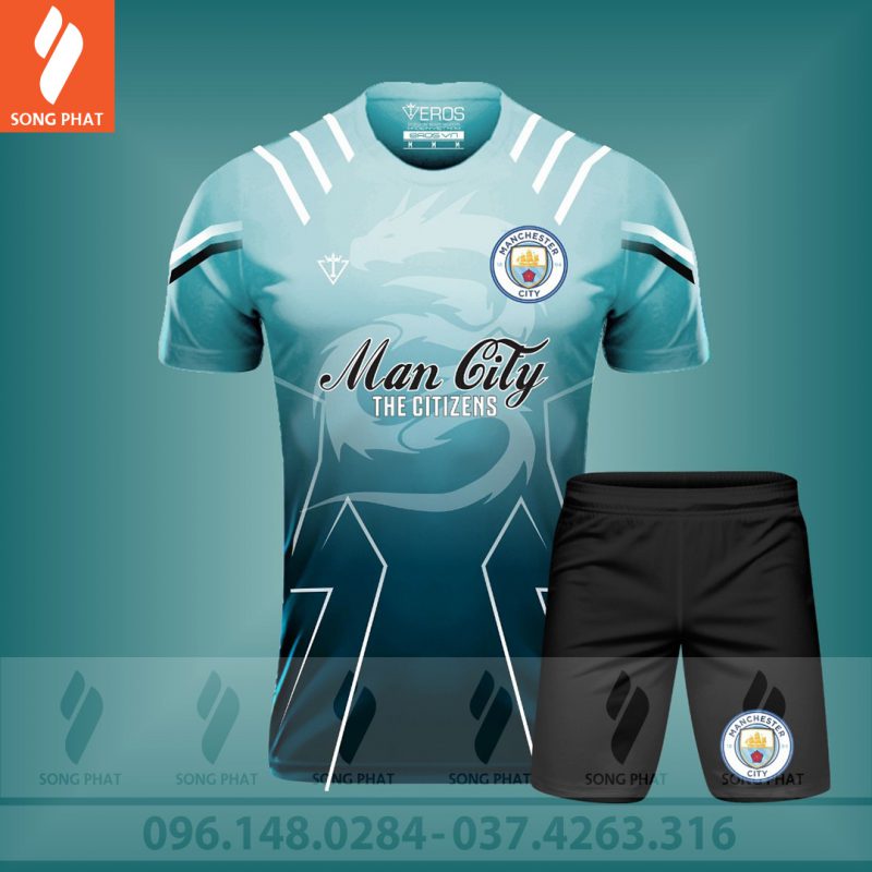 đồ đá banh clb mancity đẹp nhất xanh