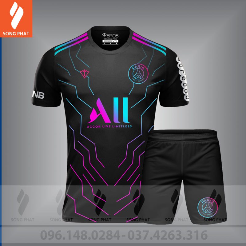 đồ đá banh psg clb đẹp mới nhất galaxy đen