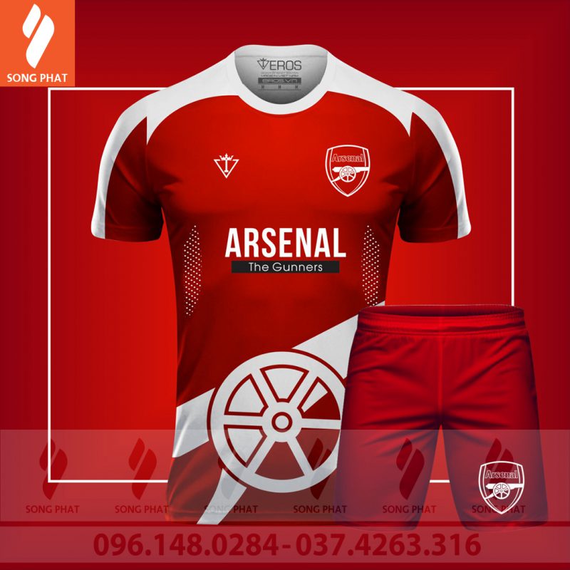đồ đá banh clb arsenal đẹp nhất đỏ