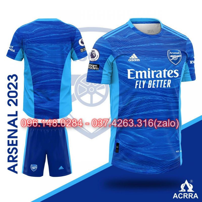 đồ áo đấ banh arsenal mới đẹp nhất xanh da