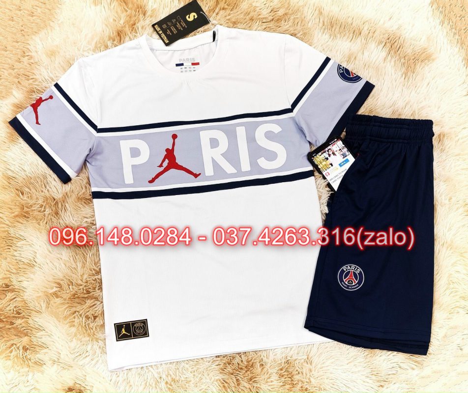 đồ áo đá banh psg trắng đẹp nhất mới33