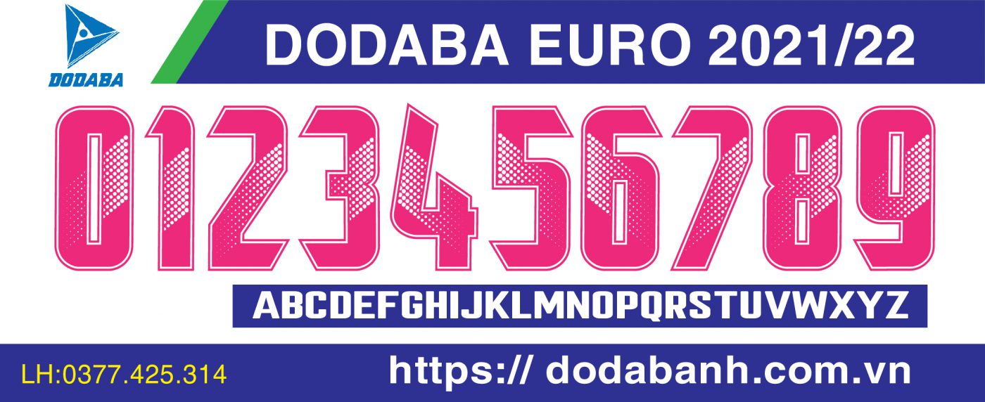 font số đá banh đẹp dodaba