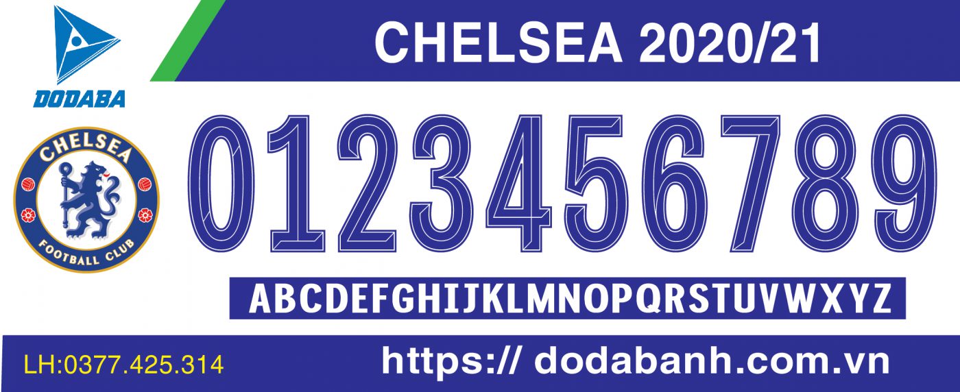 font số chelsea mới nhất 2024-2025