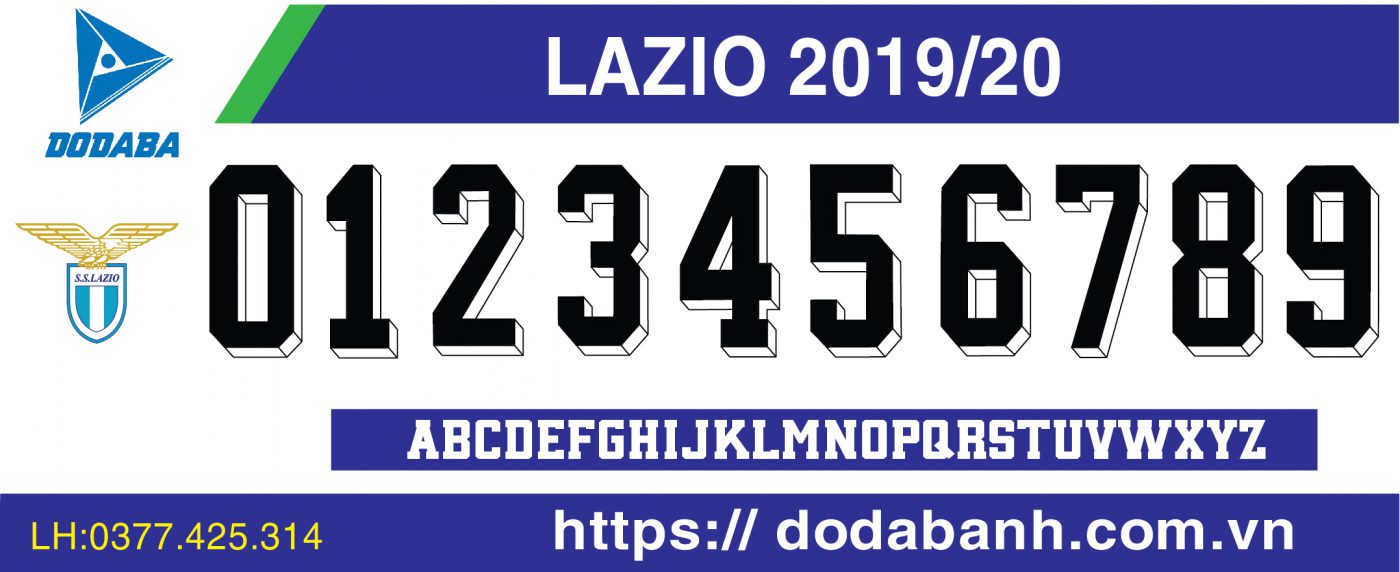 font số lazio 2024-2025