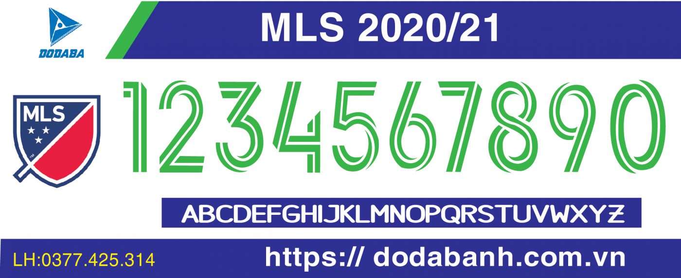 font số đá banh đẹp mls