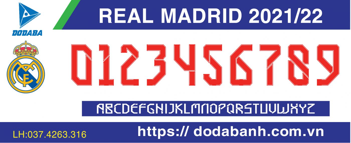 font số real 2024-2025