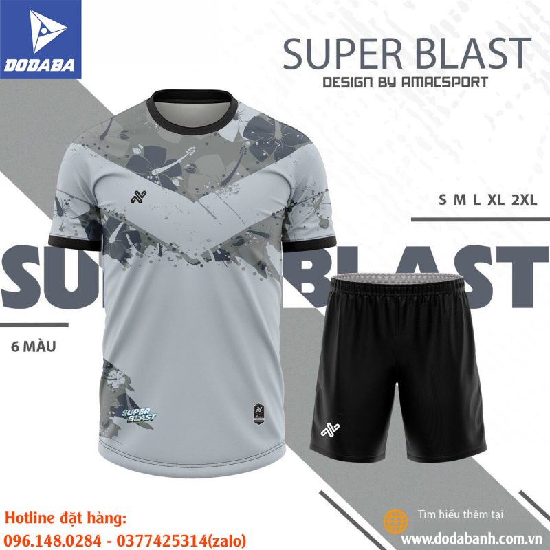 đồ đá banh amac super blast đẹp xám