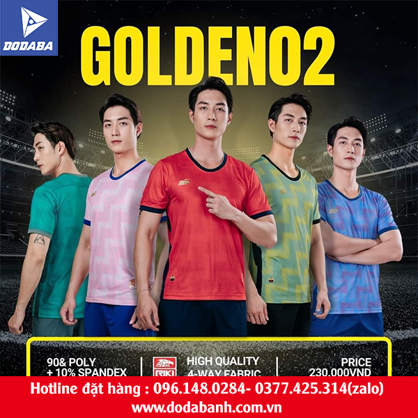 đồ đá banh không logo riki đẹp GOLDEN02