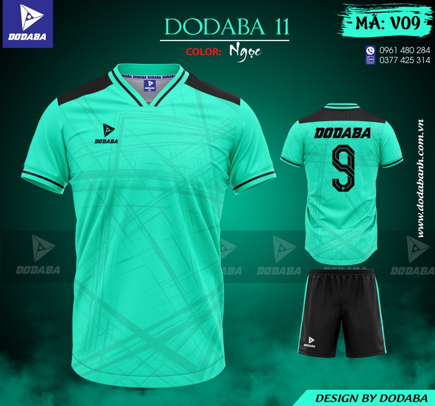 đồ đá banh thiết kế đẹp dodaba v09 ngọc