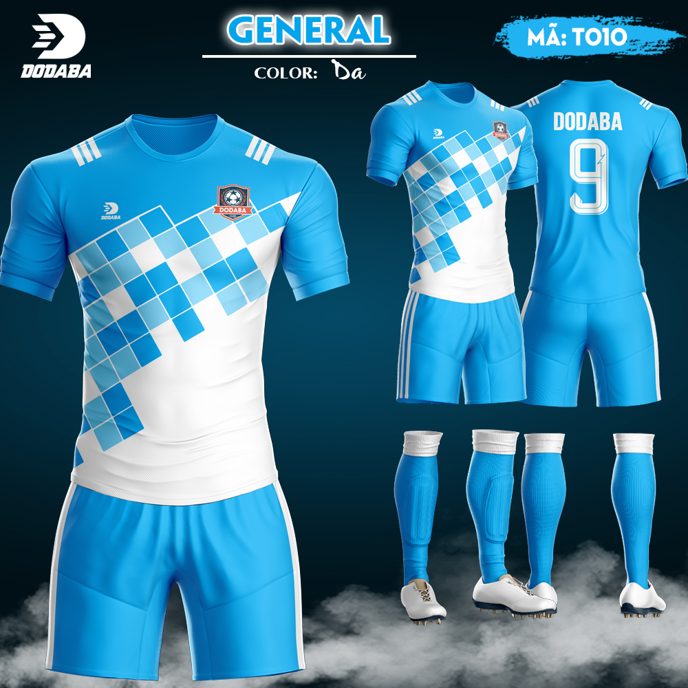 đồ đá banh thiết kế general xanh