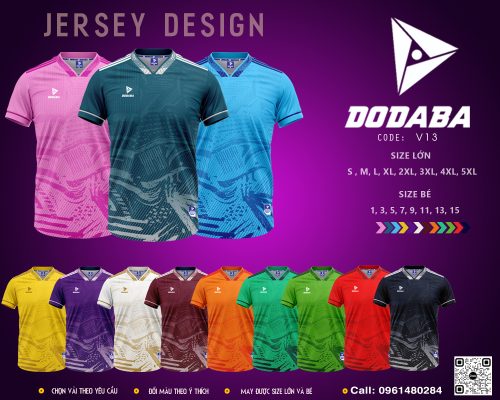 đồ đá banh thiết kế v13 đẹp