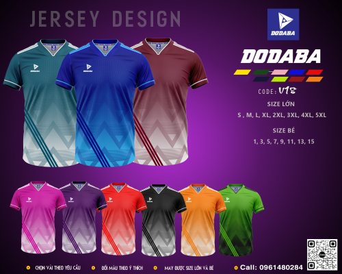 đồ đá banh thiết kế đẹp dodaba v18