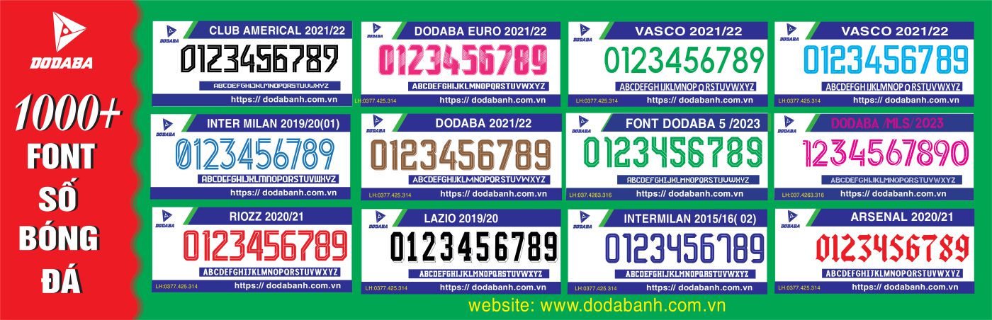 font số dodaba siêu đẹp