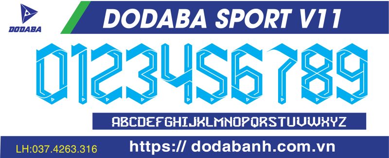 font số đá banh dodaba V11