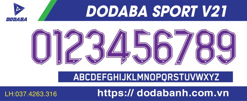 font số đá banh dodaba V21