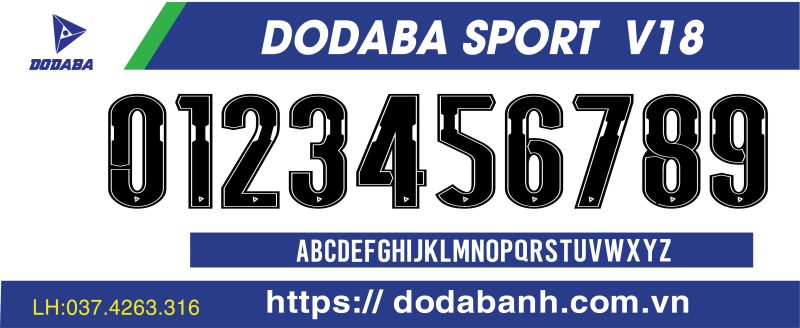 font số đá banh dodaba V18