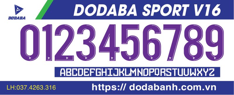 font số đá banh dodaba V16