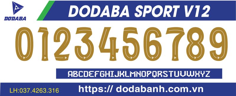 font số dodaba V12