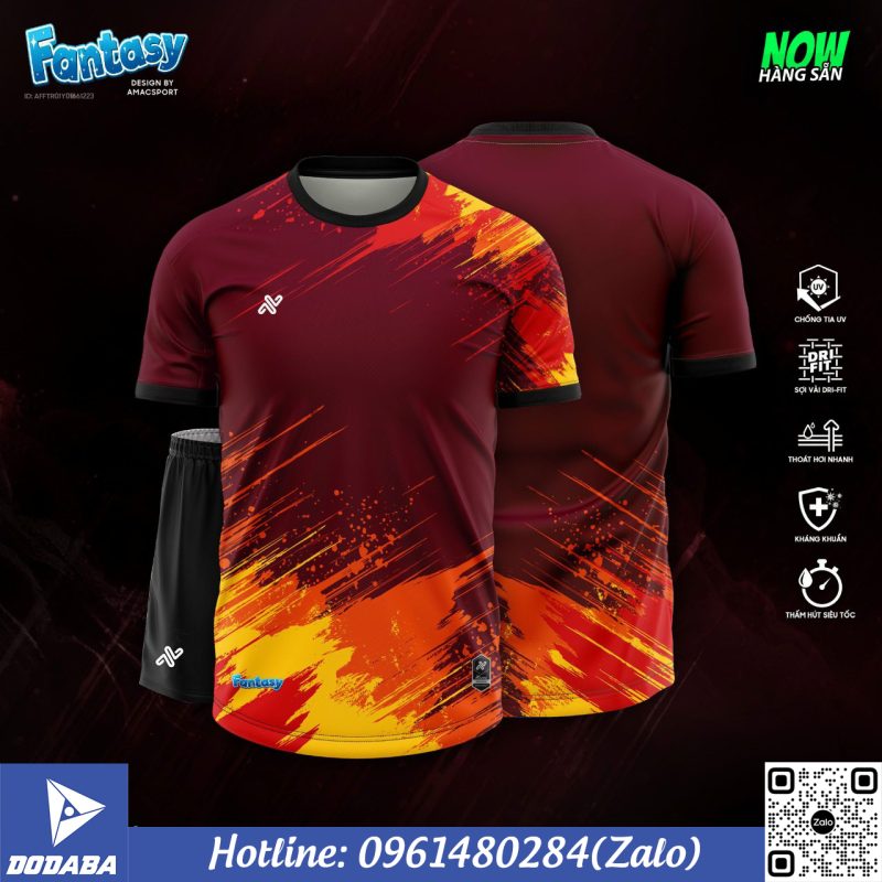 đồ đá banh đỏ fantasy đẹp amac5