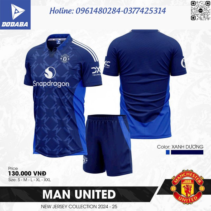 đồ đá banh clb manchester united xanh