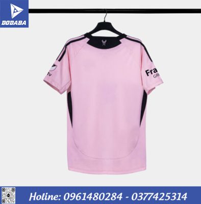 đồ đá banh miami hồng mới nhất mặt sau