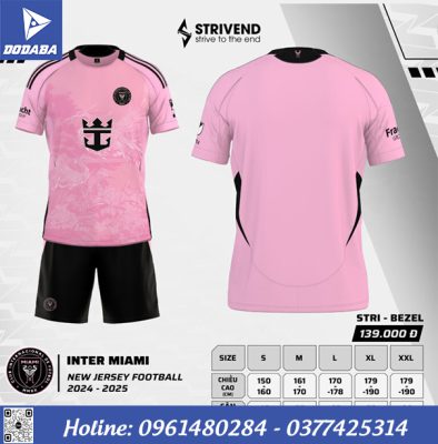 đồ đá banh miami hồng mới nhất maket