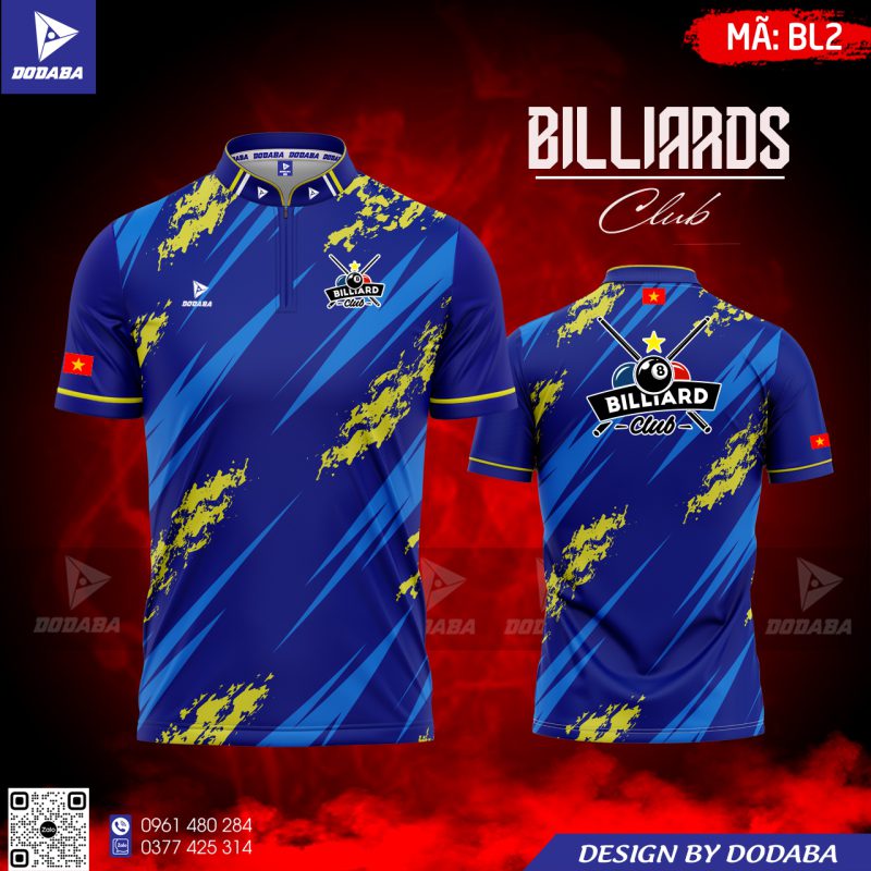 mẫu áo bida màu xanh bích