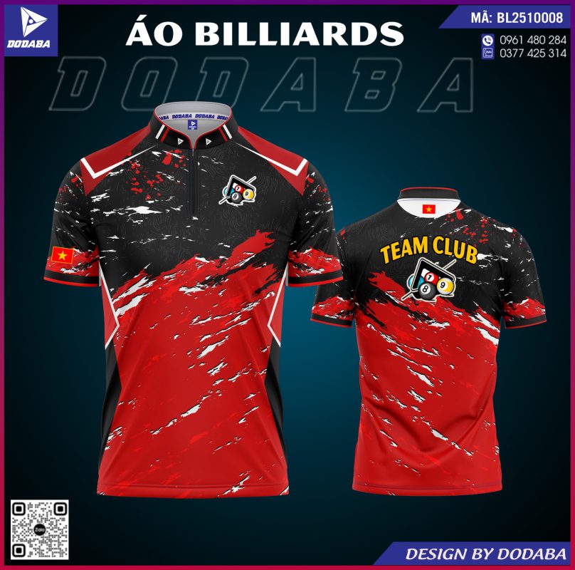 áo billiards thiết kế đẹp