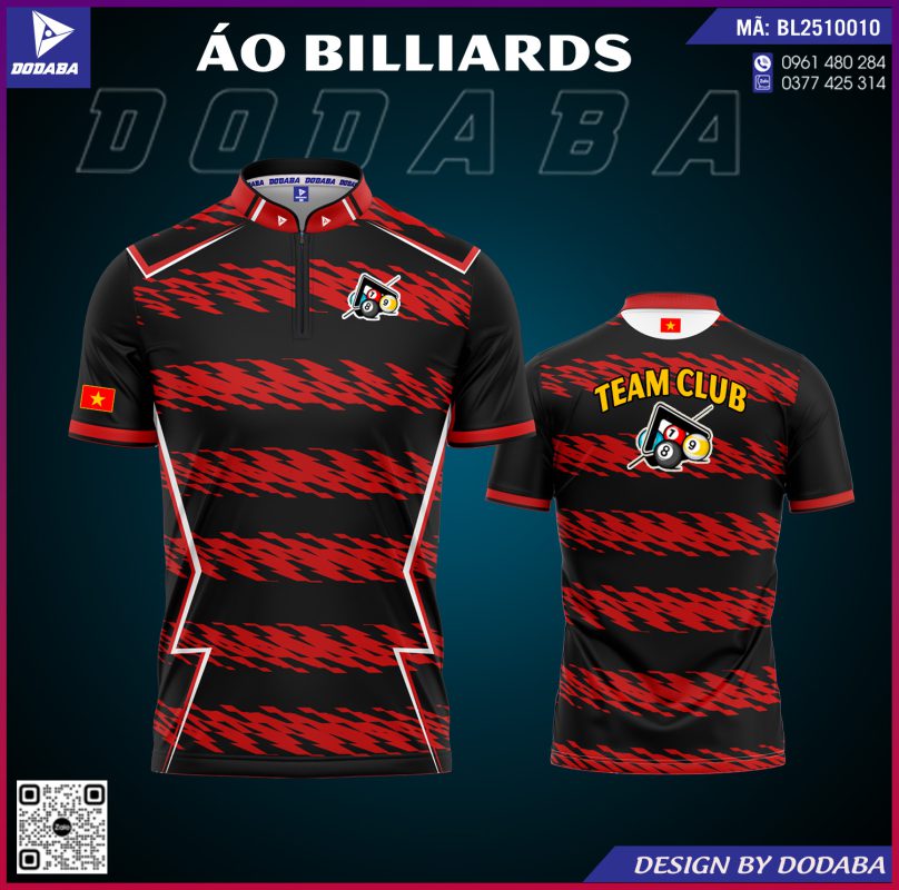 áo billiards thiết kế đẹp mới nhất