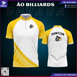 ao-billiards áo billiards thiết kế màu vàng