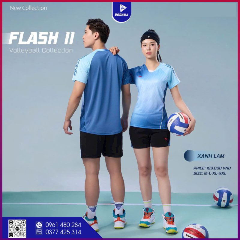 áo bóng chuyền thiết kế FLASH