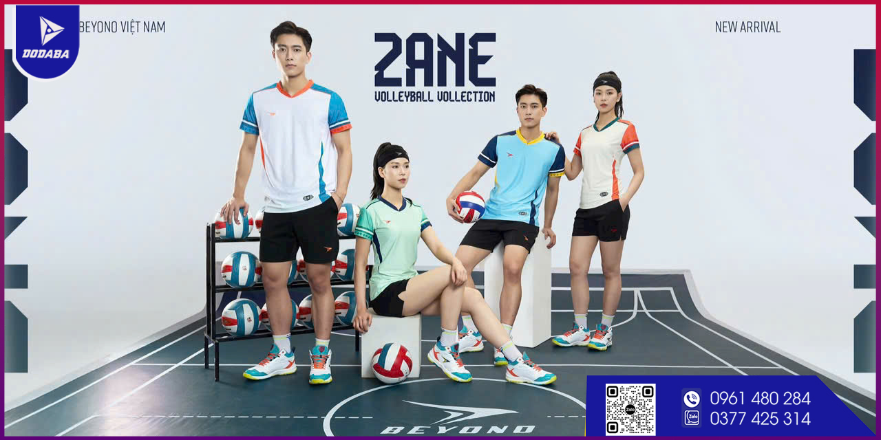 áo bóng chuyền thiết kế zane