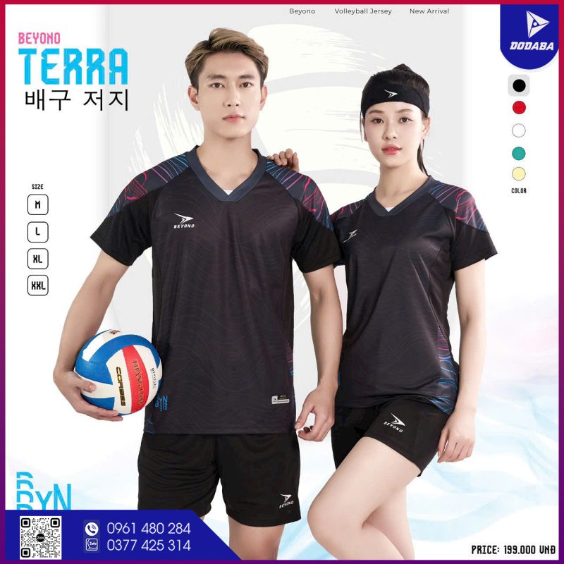 áo bóng chuyền thiết kế terra
